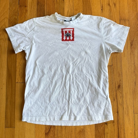 ADIDAS X ALEXANDER WANG WANG AW GRAPHIC TEE CORE WHITE/BORANGE size MEDIUM - Picture 2 of 5